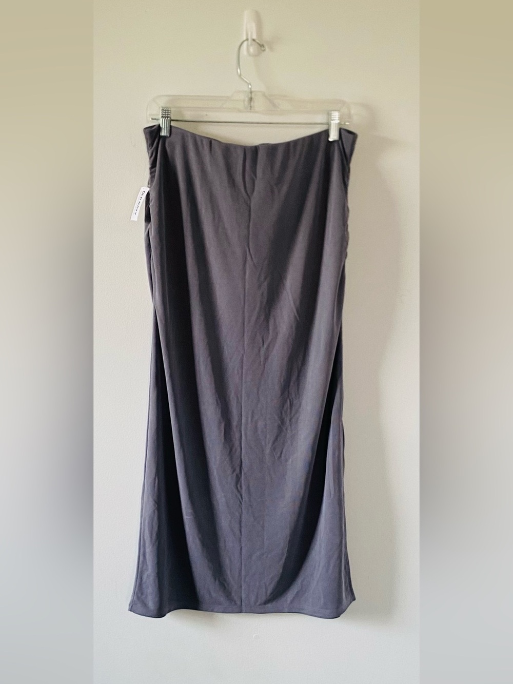 NWT Old Navy Muted Slate Gray/Blue Maxi Skirt Size L Minimalist Boho Coquette